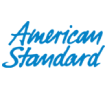 horizontal blue american standard stacked logo