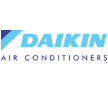 horizontal light and dark blue daikin logo